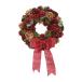  day limitation 07 dry ..LED Ribbon Wreath-Red &amp; Gold Pine M CXO-RL48M 2 flower lease flower lease final product Christmas wreath 