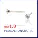 �Z�J���h�s�A�X ���� 1.0mm CZ �z���C�g ��3�����y�R���r�j����OK�z�I�X�X�� ���`�^��  �����O�|�X�g 11mm ���E���h�v�����A���J�b�g MEDICAL HANAJYUTSU