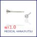 �Z�J���h�s�A�X �X�N�G�A �z���C�g 3�~3mm�y�R���r�j����OK�z �I�X�X�� ���`�^�� ���� 1.0mm �����O�|�X�g 11mm �v�����Z�X�J�b�g MEDICAL HANAJYUTSU