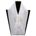 刺繍半襟 花柄ししゅう半衿 白地菊花金1 礼装着物用 留袖 日本製格安セール 着物　振袖　格安レンタル