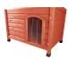  kennel Germany TRIXIE dog house nachula dog ticket flannel saddle roof Brown M exclusive use vinyl door kennel outdoors protection against cold 