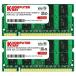 Komputerbay 2枚組　DDR2 800MHz　PC2-6400　4GBX2　 DUAL 200pin SO-DIMM ノート　パソコン用 増