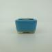 [ б/у ] бонсай горшок синий . бобы горшок длинная сторона примерно 4.6cm правильный person горшок глазурь на данный момент товар б/у горшок 