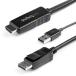 StarTech.com [HD2DPMM2M] HDMI - DisplayPort変換ケーブル 2m USBバスパワー対応 4K/30Hz HDMIからDiplayPortに変換するアクティブコンバータ