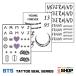 BTS bulletproof boy .TATTOO SEAL SERIES van tongue tattoo seal series 3 pieces set 