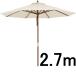  wood parasol 2.7m beige Manufacturers direct delivery cash on delivery including in a package un- possible parasol 338986