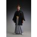  соль . одноцветный hakama - серебряный .-[. серп кама ]