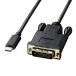 掠ץ饤 Type-C-DVIѴ֥(USB Type-C -DVI) 2m ֥å KC-ALCDVA20