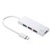掠ץ饤 USB Type-C ܥϥ(4ݡ) ۥ磻 USB-3TCH7W