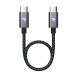 RAMPOW USB Type C �P�[�u�� �Z��20CM �� �����^�ѕ֗�/PD3.0&amp;QC3.0�������[�d60W/3A�[�d �����f�[�^�]