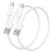 USB Type C �P�[�u�� 0.3m 2�{�Z�b�g Suptopwxm 3A�Ή��}���[�d/���x480MbpsUSB-A &amp; USB C �P