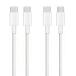 USB Type C to Type C �P�[�u�� 1m 2�{�Z�b�g PopolierPD�Ή� 65W/3A�}���[�d �^�C�vc �}���[�d �P
