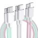 USB Type C �P�[�u�� 3�p�b�N USBC to USB-C �P�[�u�� 60W �}���[�d ���ϋv�i�C���� USB�P�[�u�� iPhon