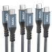 TOPWE �^�C�v C �P�[�u�� usb c type-c2m�E3�{�Z�b�g60W �}���[�d �����f�[�^�]�� USB PD�Ή� �i�C�����҂�