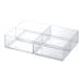  Like ito(like-it) место хранения box кейс для хранения хранение tray глубокий (L)4 раздел примерно ширина 15.4x внутри 23x высота 5.7cm прозрачный сделано в Японии C