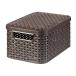 CURVER( CarVer ) Style( стиль ) место хранения box S Brown | ротанг глициния крышка имеется держать рука имеется в машине накладывающийся возможность корзина корзина 