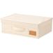  не 2 торговля место хранения box LB парусина style внутренний box ширина половина крышка есть ширина 38× глубина 26× высота 13cm складной нетканый материал слоновая кость 