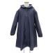  почтовая отправка бесплатная доставка обновленный ребенок для темно-синий однотонная ткань плащ . экспертиза оптимальный ранец соответствует 100~160cm круг воротник модель капот упаковочный пакет имеется 
