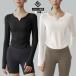 長袖 スポーツ ヨガウェア おしゃれ トップス ロング ヨガ ホットヨガ  羽織 可愛い おしゃれ  ピラティス レディース ブランド ジム 安い 運動 レディース