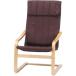 (SALE) стул с высокой спинкой - модный стул из дерева Северная Европа тонкий relax стул - Brown 