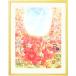 絵画通販 インテリア 壁掛け 絵 (bloom/額入り-Mサイズ・ポエム付) 玄関に飾る絵画 風水 花畑 リビング アートポスター 部屋 優しい絵 ナチュラル