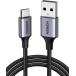 UGREEN USB Type C кабель USB A to USB C кабель нейлон плетеный 3A внезапный скорость зарядка Quick Charge 3.0/2.0 соответствует (1m)