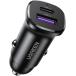 UGREEN USB C машина charger 2 порт Mini маленький размер [PD30W+SCP22.5W внезапный скорость зарядка ] прикуриватель PD3.0/QC4.0/PPS соответствует 12V*24V машина соответствует автомобильный зарядное устройство легкий 