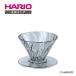 HARIO ALPHA DRIPPER TRITAN 01 ��p���f�� ADT-01-B �A���t�@�h���b�p�[�g���C�^�� �u���b�N �H��@�Ή� �R�[�q�[�D�� ���������� ������� �M�t�g �n���I ����