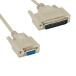 Kentek 25 футов DB9 женский -DB25 мужской Null модем серийный принтер кабель адаптор код 28 AWG F/M молдинг D-SUB RS-232 кроссовер 9 из 25pi_ параллель импорт 
