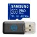 Samsung 256GB MicroSD Pro Plus ��������󥫥���ѥ��꡼������ GoPro Hero 13 Black Hero (2024) (MB-MD256SA) U3 V30 �Х�ɥ� Stromboli SD �� _�¹�͢��
