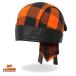 Hot Leathers head LAP в клетку orange чёрный [Orange Buffalo Plaid] бандана мотоцикл шлем внутренний размер свободный американский прямой импорт 
