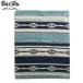 BasShubashuCOTTON PILE BLANKET NATIVE BORDER хлопок пирог ru покрывало 140×190 сделано в Японии L размер голубой 