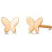 Agvana K18 ゴールド ピアス レディース 蝶々 18Kピンクゴールド 金属アレルギー対応 女性 人気 アクセサリー 記念日 誕生日通販セール 着物　振袖　格安レンタル