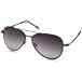 John Varvatos V512GUN60 Gradient Aviator Sunglasses Black/Silver[ parallel imported goods ]