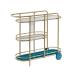 Sauder 424014 Coral Cape Bar Cart, Satin Gold 141[ parallel import ][ parallel imported goods ]