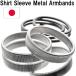 [ бесплатная доставка ]Shirt Sleeve Metal Armbands springs тип. браслет-фиксатор для рукавов ( серебряный & круг маленький черный ) сделано в Японии SWC80 карбоновый 