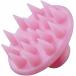  внизу ... шампунь щетка силикон [ сделано в Японии ].. кожа головы шерсть дыра массаж розовый 27169
