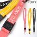 ネックストラップ 海 プール roxy ロキシー ピンク 黄色 黒 ロゴ 携帯 レディース メンズ キッズ スポーツ ストラップ デジカメ