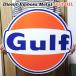  жестяная пластина табличка античный GULF OIL большой Gulf гараж стена украшение plate da ikatto en Boss metal автограф Logo стандартный лицензия товар 