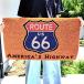  коврик перед дверью route 66 коврик ko year большой Brown ROUTE66 балкон грязь сбрасывание натуральный american смешанные товары pop дверной коврик 
