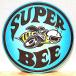  жестяная пластина табличка super Be симпатичный пчела машина SUPER BEE раунд metal автограф american смешанные товары стена украшение гараж пчела интерьер орнамент 