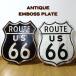�u���L�Ŕ� ��^ �r���e�[�W ROUTE66 �_�C�X�J�b�g �Ǌ|�� ��^ �A�����J�� �K���[�W �v���[�g �Ǐ��� �G�� �傫�� �C���e���A �֘A�摜3