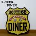  american жестяная пластина табличка DINER route 66 гараж plate стена украшение Vintage смешанные товары большой интерьер симпатичный симпатичный 