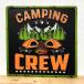  жестяная пластина табличка модный CAMPING CREW retro style античный plate кемпинг american симпатичный стена украшение смешанные товары интерьер 