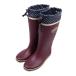 woman boots put on footwear . cover cord attaching long boots wine (L) 23.5~24.0cm LB-555 ( work boots work boots boots long . sweat speed .ko-kos confidence hill CO-COS)