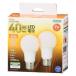 �󂠂� �I�[���d�@ OHM LED�d�� E26 40�`���� �d���F �S���� 2�� LDA5L-G AG52 2P