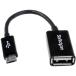 #StarTech USB кабель /A - Micro-B/12cm/OTG изменение / женский * мужской / черный [4931369:0][ витрина квитанция не возможно ]