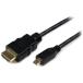 #StarTech дисплей изменение кабель /Micro HDMI - HDMI 1.4/1m/4K30Hz/ черный / видео конвертер [5388159:0][ витрина квитанция не возможно ]