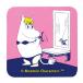  world *klieito Coaster 9cm Moomin пластик snow k. .... san 