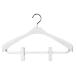 sinko вешалка вешалка моно шкаф ширина 42cm костюм вешалка тонкий зажим 2 шт. комплект белый 